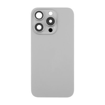 iPhone 16 Pro Max Baksida Glas med Magnet och Kameralins - Naturlig Titan