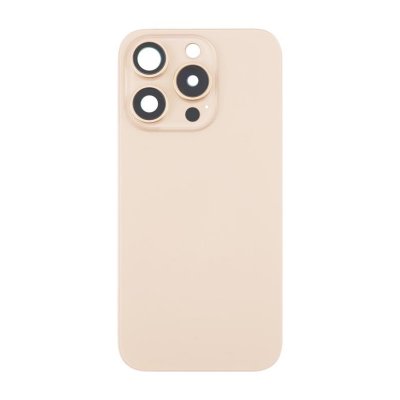 iPhone 16 Pro Max Baksida Glas med Magnet och Kameralins - Sandfärgad Titan