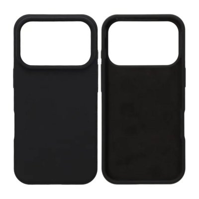 Mobilskal Mjukt Silikon för iPhone 17 Pro - Svart