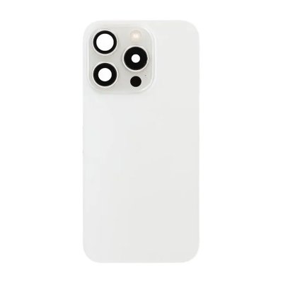iPhone 15 Pro Baksida Glas Komplett OEM - Vit