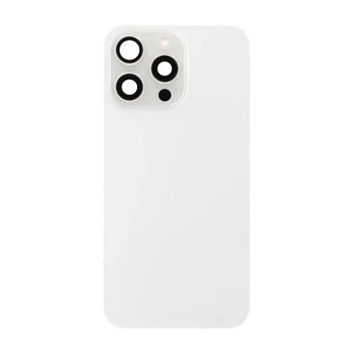 iPhone 15 Pro Max Baksida Glas Komplett OEM (Premium) - Vit
