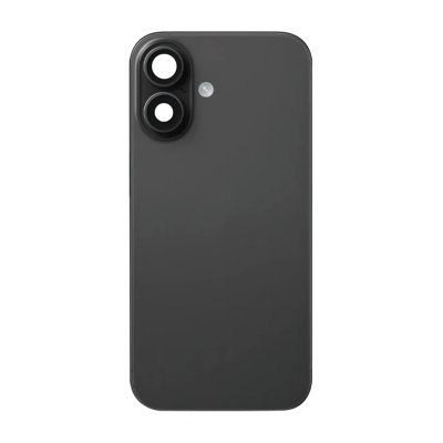 iPhone 16 Baksida Glas med smådelar - Svart