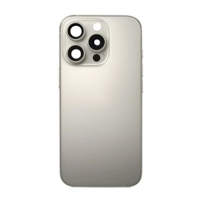 iPhone 16 Pro Max Baksida Glas med smådelar - Naturlig Titan
