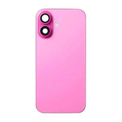 iPhone 16 Plus Baksida Glas med smådelar - Rosa