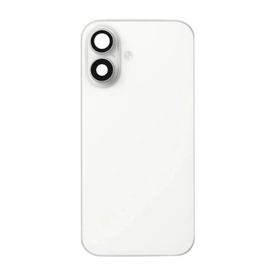 iPhone 16 Plus Baksida Glas med smådelar - Vit