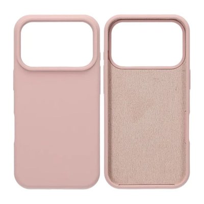 Mobilskal Mjukt Silikon för iPhone 17 Pro - Sandrosa