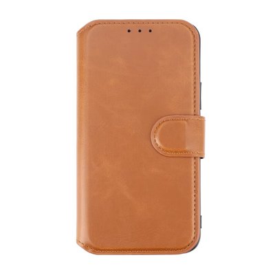 iPhone 12/12 Pro Plånboksfodral med Extra Kortfack - Gyllenbrun