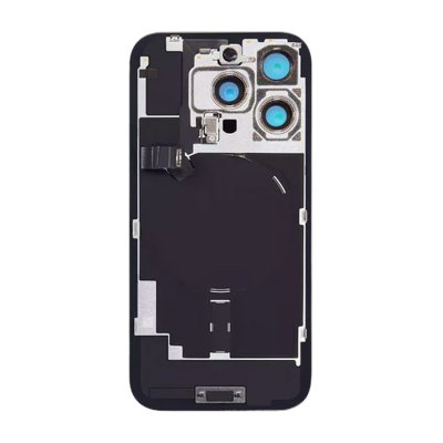 iPhone 16 Pro Max Baksida Glas med smådelar - Vit Titan