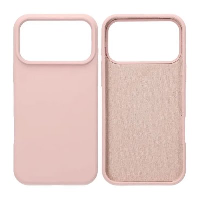 Mobilskal Mjukt Silikon för iPhone 17 Pro Max - Sandrosa