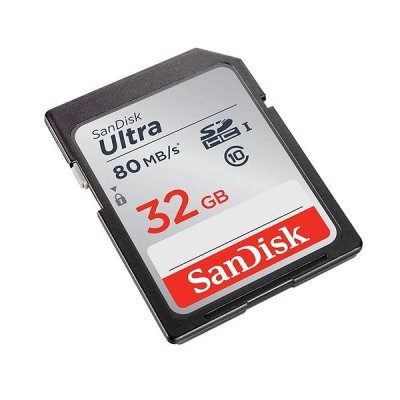SanDisk Ultra 32GB SDHC Class 10 UHS-I 80MB/s