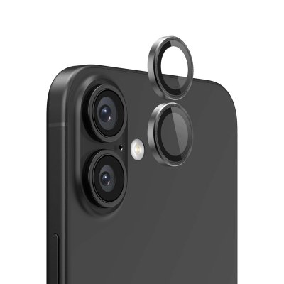 iPhone 16 Plus iPhone 16/16 Plus Lins Kameraskydd - Svart