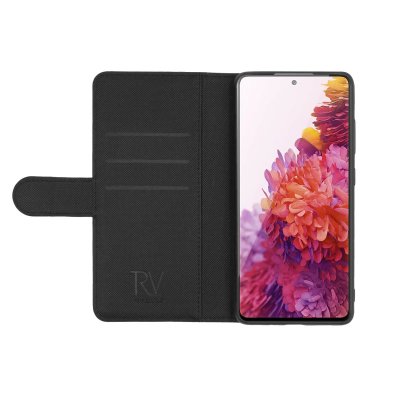 Samsung Galaxy S20 FE TPU Läderfodral Skal - Svart