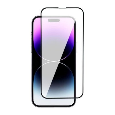 Skärmskydd iPhone 16/15 - 3D Härdat Glas Svart