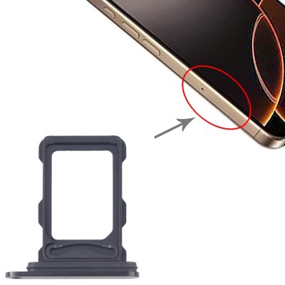 iPhone 16 Pro/16 Pro Max Simkortshållare - Svart (v2)