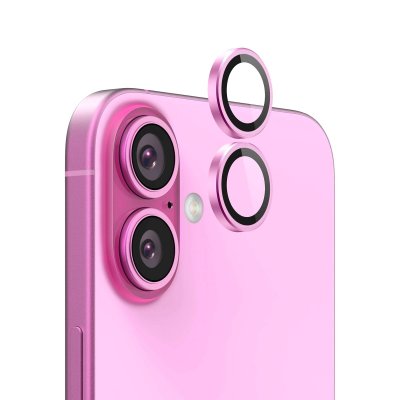 iPhone 16 Plus/16 Lins Kameraskydd - Röd