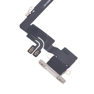 iPhone 16 Pro Laddningskontakt Flexkabel Original - Vit