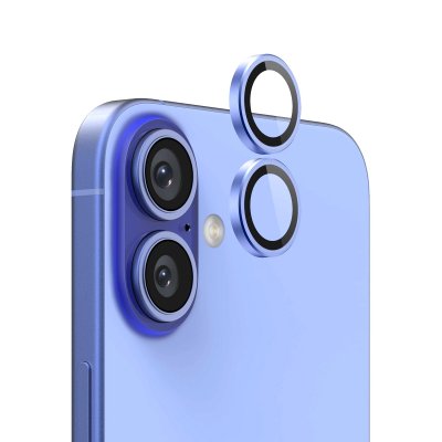 iPhone 16 Plus iPhone 16/16 Plus Lins Kameraskydd - Ljusblå