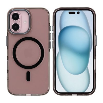 iPhone 16 Mobilskal TPU med Magnet RV - Svart