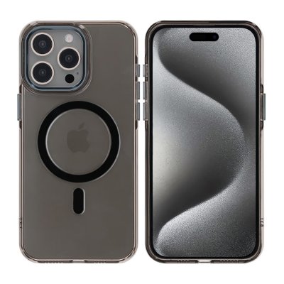 iPhone 15 Pro Max Mobilskal TPU med Magnet RV - Svart
