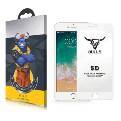 bulls 5d 9h iPhone 7 Plus & iPhone 8 Plus skarmskydd skydda skarm protection screen Vit.