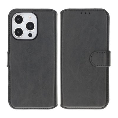 iPhone 16 Pro Plånboksfodral Magnet RV - Svart