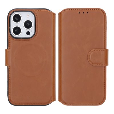 iPhone 16 Pro Plånboksfodral RV - Brun