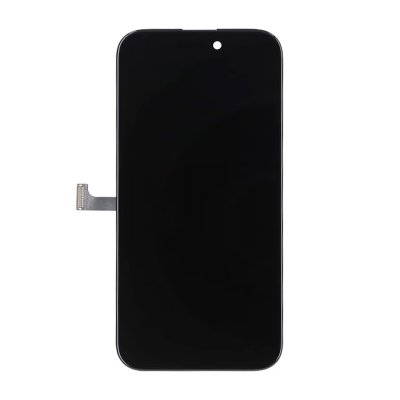 Premium InCell LCD Skärm för iPhone 15 Pro RJ Svart med Flyttbar IC