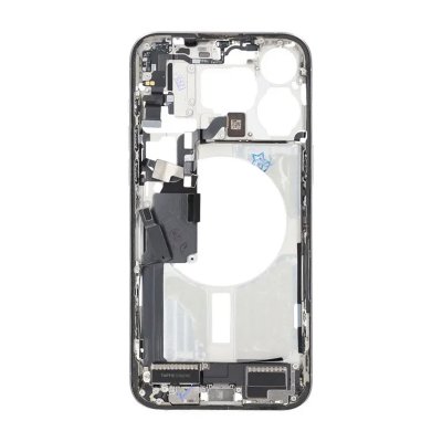 iPhone 15 Pro Max Mittenram med smådelar OEM (Premium) - Vit Titan