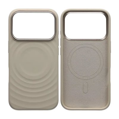 Mobilskal Silikon med Magsafe för iPhone 17 Pro - Beige