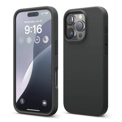 iPhone 16 Pro Max Mobilskal Silikon RV - Svart