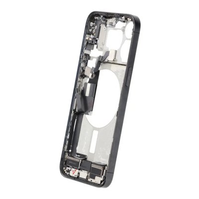 iPhone 15 Pro Max Mittenram med smådelar OEM (Premium) - Svart Titan