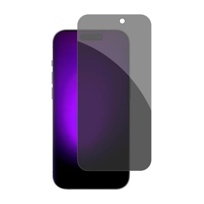 Skärmskydd iPhone 15 Plus/16 Plus - Privacy 3D Härdat Glas