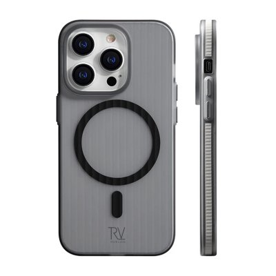 iPhone 15 Pro Max Mobilskal Korrugerad med Magsafe RV - Grå