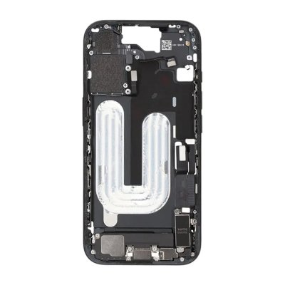 iPhone 16 Mittenram med smådelar - Svart OEM