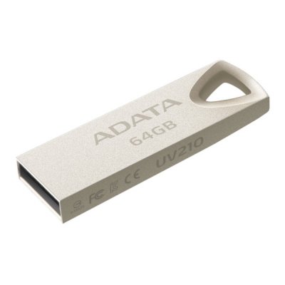 adata uv210 64gb usb flash-minne 2.0 guld