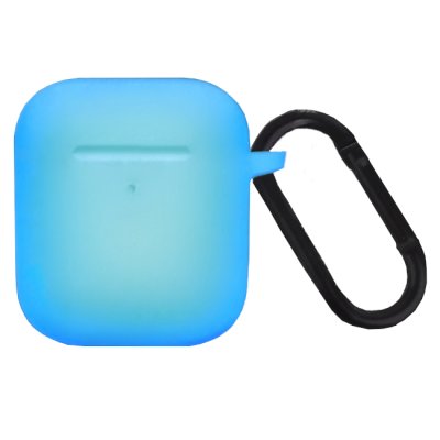 airpods 1 2 silikon påse skydd hake noctilucent självlysande mörkret ljus behållare