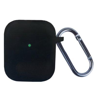 airpods 1 2 silikon påse skydd hake svart behållare
