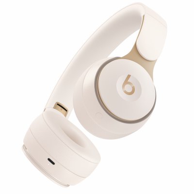 apple solo pro wireless tradlos hörlurar horlurar headset siri ivory elfenben vit white