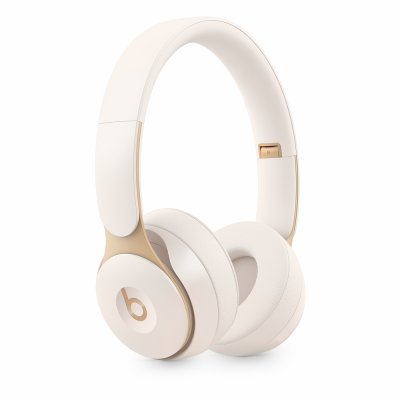 apple solo pro wireless tradlos hörlurar horlurar headset siri ivory elfenben vit white
