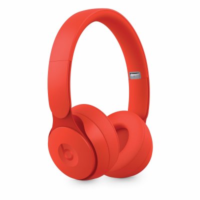 apple solo pro wireless tradlos hörlurar horlurar headset siri red röd rod matt