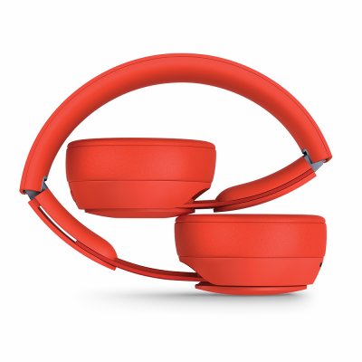 apple solo pro wireless tradlos hörlurar horlurar headset siri red röd rod matt