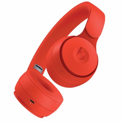 apple solo pro wireless tradlos hörlurar horlurar headset siri red röd rod matt