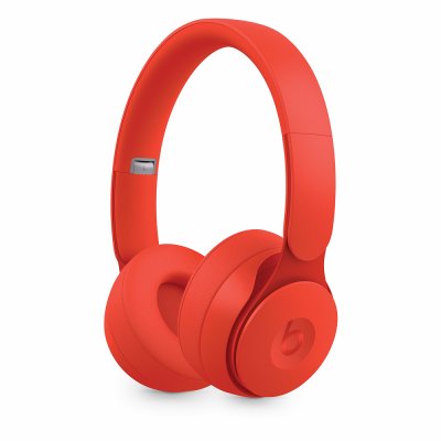 apple solo pro wireless tradlos hörlurar horlurar headset siri red röd rod matt
