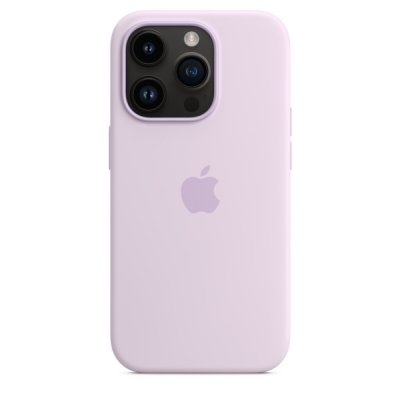 Apple iPhone 14 Pro MagSafe Silikonskal Syrenblå