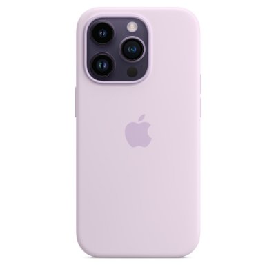 Apple iPhone 14 Pro MagSafe Silikonskal Syrenblå