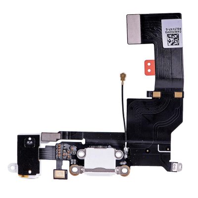 iPhone 5S laddkontakt laddningsuttag hörlursuttag vit
