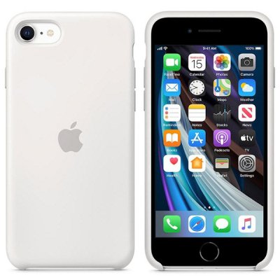 Apple Silikonskal till iPhone se2 8 7 vit