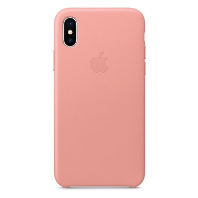 Apple Läderskal Original för iPhone X Rosa