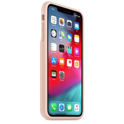iphone xs max rosa sand batteri skal