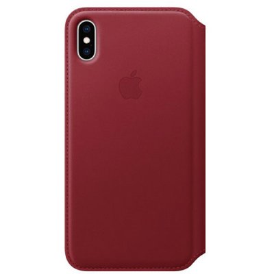 Apple iPhone XS Max Läderfodral Folio (PRODUCT) Röd